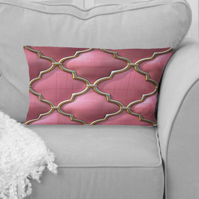 Glam Quatrefoil - Glam Lumbar Pillow
