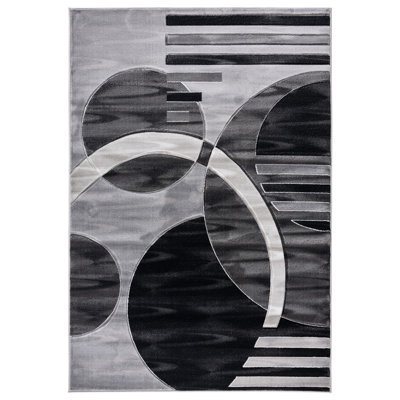 Tapis gris / noir Adonia