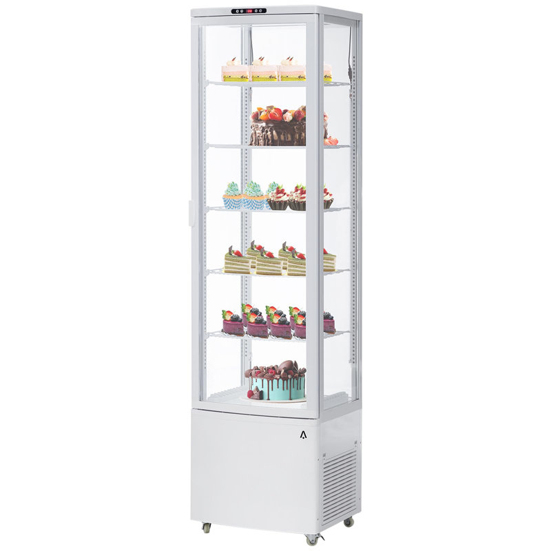 Commercial Display Refrigerator - ETL Certified, 10.52 Cu.Ft. Upright Beverage Cooler With Led Light, Auto Defrost & Air-Cooling