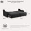 Canapé-lit convertible Serta Gabi 90,2 po (229,7 cm) Queen Size, pliable et compact, en chenille-106948655