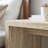 Mirella Faux Travertine Side Table In Travertine