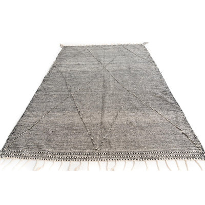 Tapis noir et blanc Odle