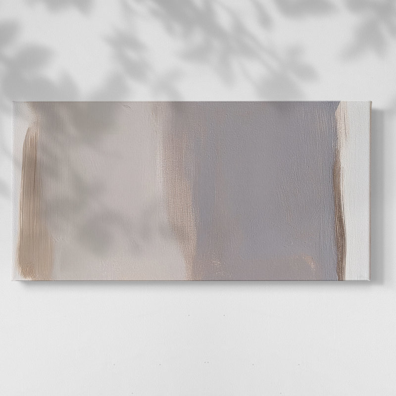 Abstrait, série 8 # L XXI - Toile tendue avec châssis, H 20 po x l 40 po