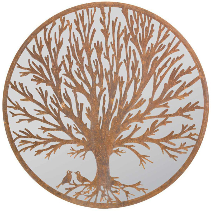 Ekanta Wood Flat Wall Mirror