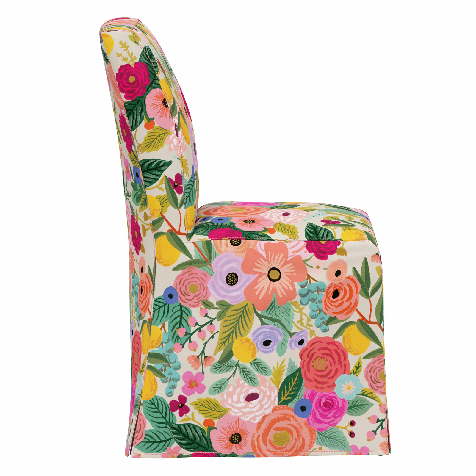 Frances Slipcover Dining Chair, Rpc Garden Party Garden Linen