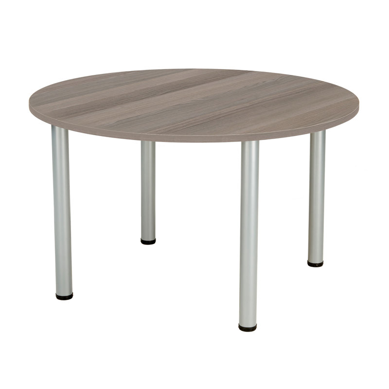 Bouton Circle Conference Table, Grey Oak, H73 x W100 x D100cm