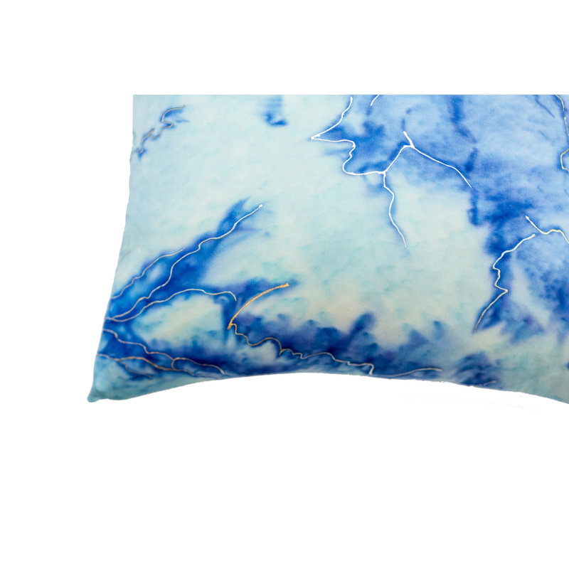 Glacier Square Silk Pillow Cover & Insert