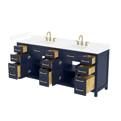 Ensemble de meuble-lavabo double 84 po Beckett