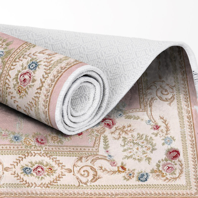 Ensemble de tapis de bain 2 pièces Bieber, Crème / rose