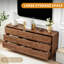 Commode 9 tiroirs de style minimaliste rétro -126230437