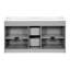 Meuble-lavabo double 59 po avec plateau en résine SMC, portes à fermeture en douceur et 3 tiroirs-694097151