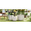 Ensemble de pots de fleurs d'extérieur légers et texturés MGO de 3,16,9 po + 13,9 po + 11,22 po de diamètre-2033789792
