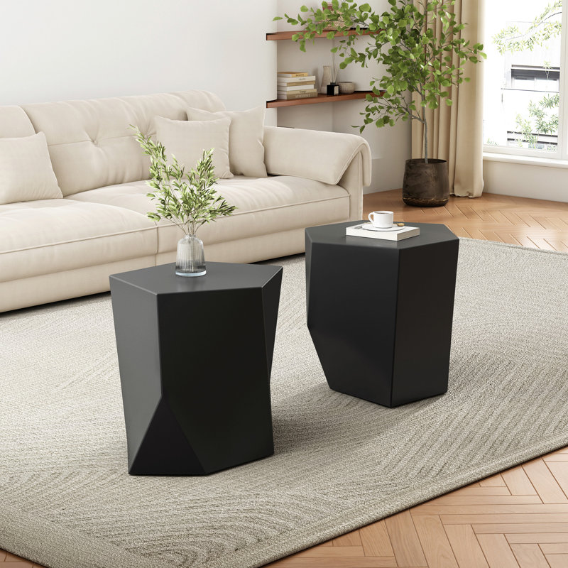 MODERN MGO COFFEE TABLE SET, Black
