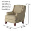 Fauteuil à oreilles l 32 po Venton-2020571546