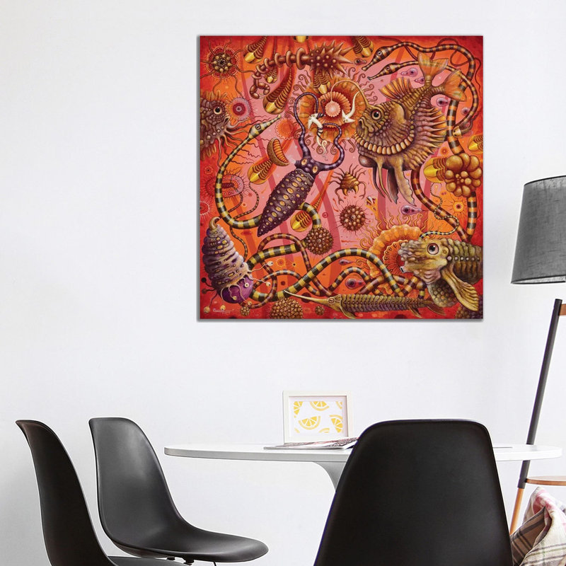 Microbia III by R.S. Connett - Wrapped Canvas Print