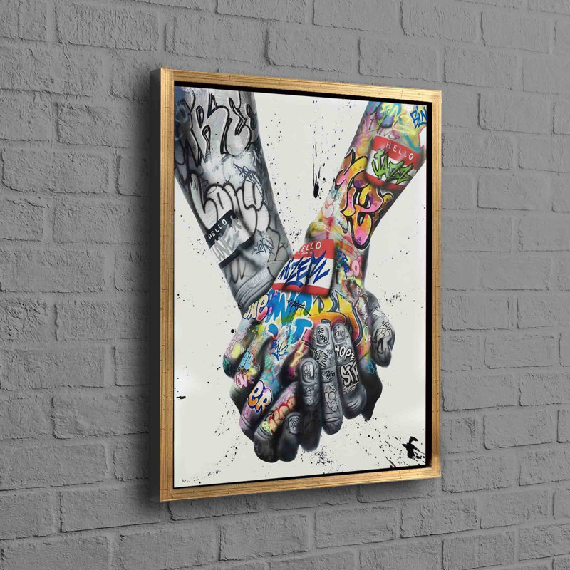 Print on Canvas, Framed Print without Mat, 35 cm H x 25 cm W, Gold