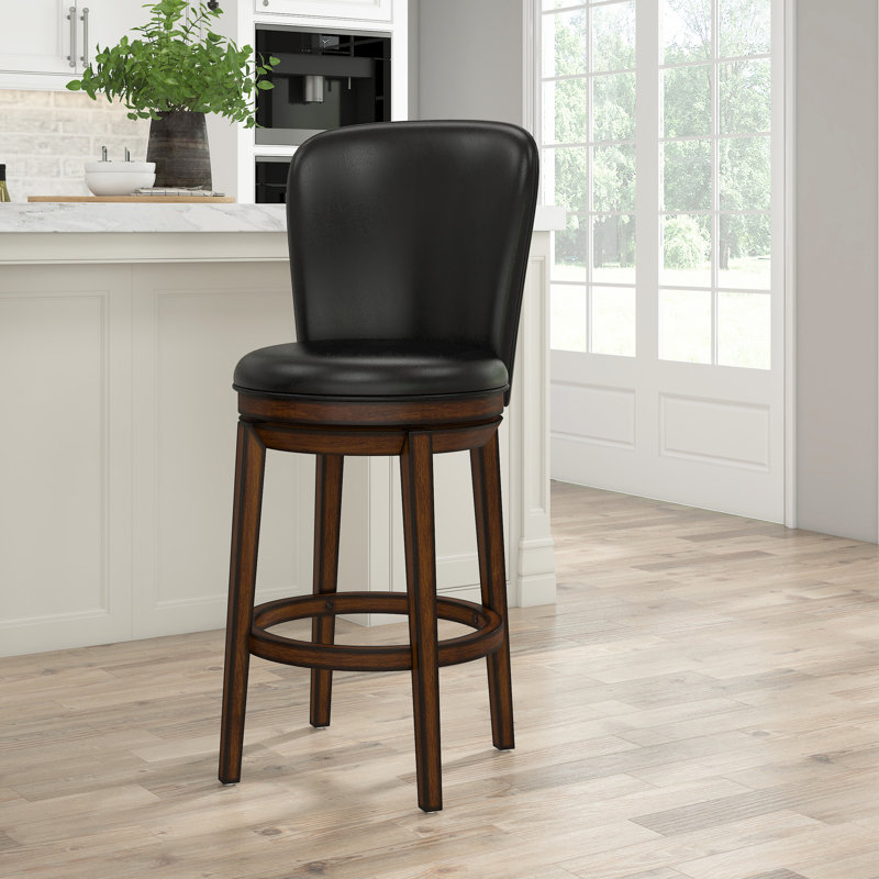 Atterbury Swivel Upholstered Counter Stool, Bar Stool (30" Seat Height)