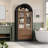 Arched Manufactured Wood Bathroom Cabinet-1962368439