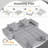 Boneless Modern Oversized Modular Sectional Sofa,Sparkling Chenille Fabric Soft Cushion Sofa with 8 Pillows,8 PCS DIY Combination Tufted Sofa,No Assembly Required,-431774624