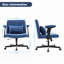 Chaise de bureau Linen Blue Criss Cross Accoudoir - Détails du produit