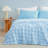 Seersucker Cooling Comforter – Reversible Summer Quilt for Hot Sleepers, High Q-Max Cooling Fabric, Reduces Skin Temp 2–5°C, Fluffy Down Alternative Fill, Machine Washable-109833618-109833620