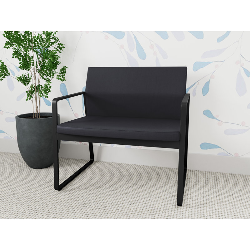 Fauteuil de bureau Gansett, Noir, Vinyle noir Patriot Plus