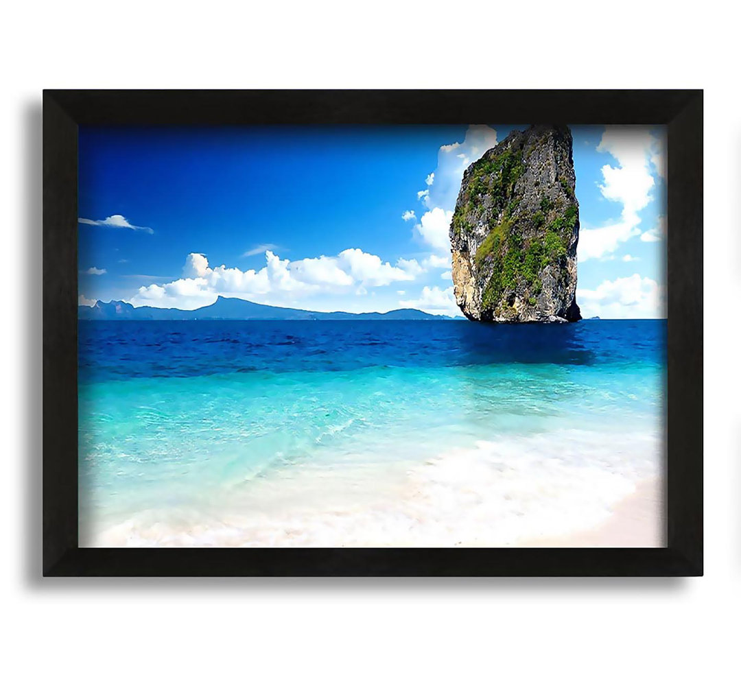 Gerahmtes Leinwandbild Sea Rock Thailand