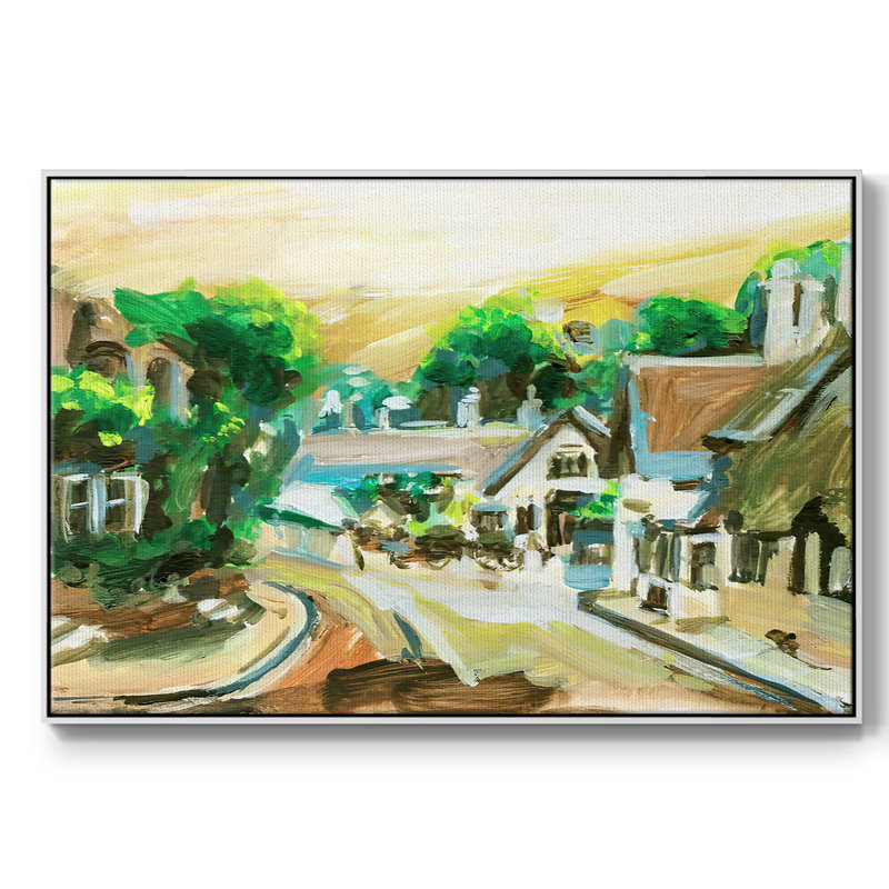 Spring Village II, reproduction d'art sur toile, Blanc, H 17 po x l 25 po x P 2 po