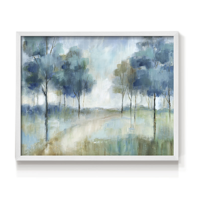 Une promenade dans le parc - reproduction encadrée, H 11 po x l 14 po, Blanc