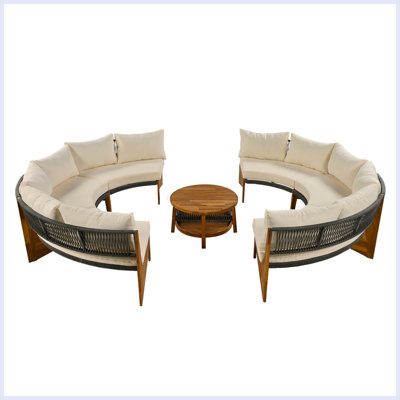 Kamijah 6 - Person Patio Conversation Set with Cushions
