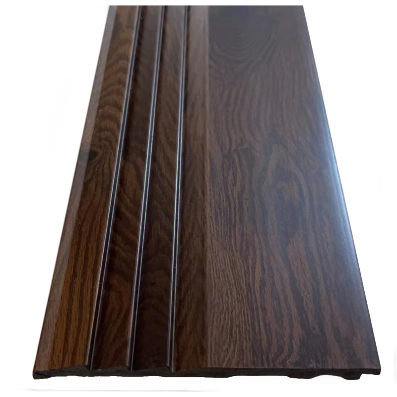 6.4" x 94.5" Shiplap Wall Paneling in Brown (4-pack)
