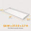 Washer Dryer Countertop Laundry Shelf Topper with Edge, Wooden Cover Guard Organizer for Washer, Dryer & Laundry Hamper Storage-114655361
