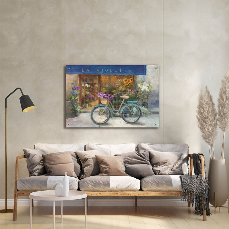 «La Violette Grand» par Danhui Nai, art mural en verre acrylique, H 24 po x l 36 po x P 0,2 po