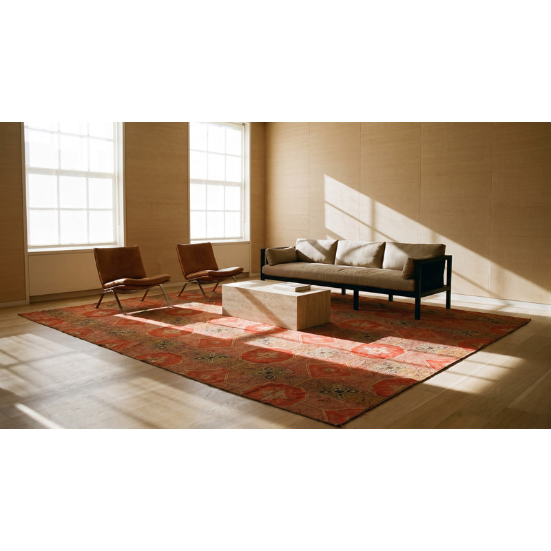Antique Ingrain American Flat Weave Rug