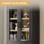 Armoire avec bibliothèque arquée Modern Farmhouse