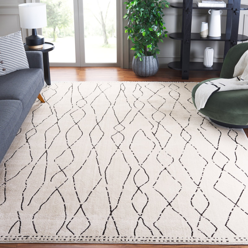 Abstract Area Rug, Rectangle 183 x 274cm