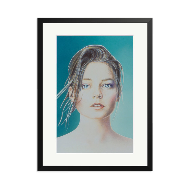 Jodie Foster, August 1987, 31" H x 23" W, Black