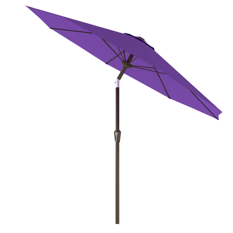  Parasol de marché avec manivelle, Violet