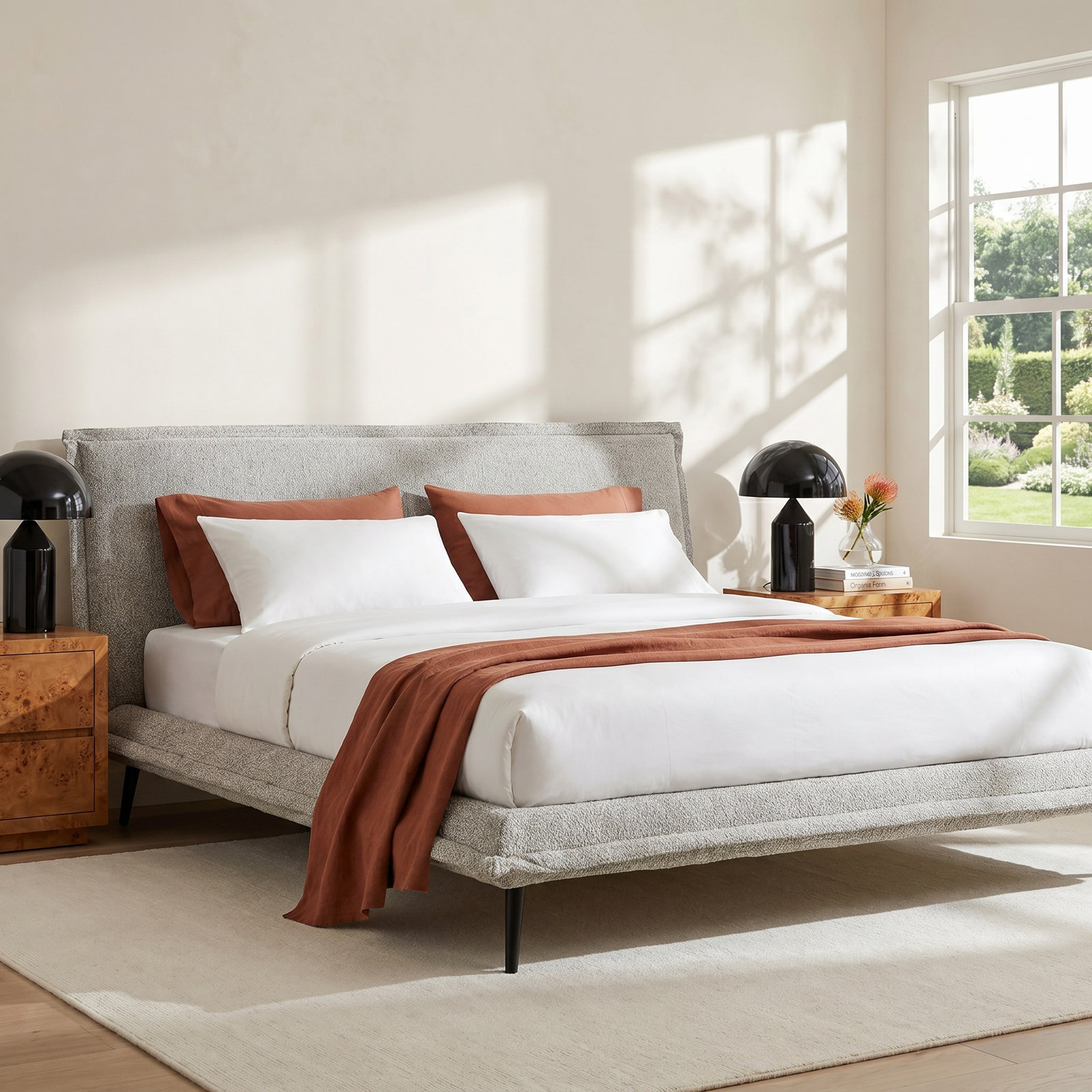 Fluff Upholstered Bed, Queen