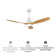 Malley 52 In. Intergrated LED Ceiling Fan Lighting With Remote Control