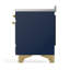 Cuisinière à induction 48 pouces avec 6 éléments à induction bleu nuit Majestic III Series (garniture laiton)-124828924-124828916