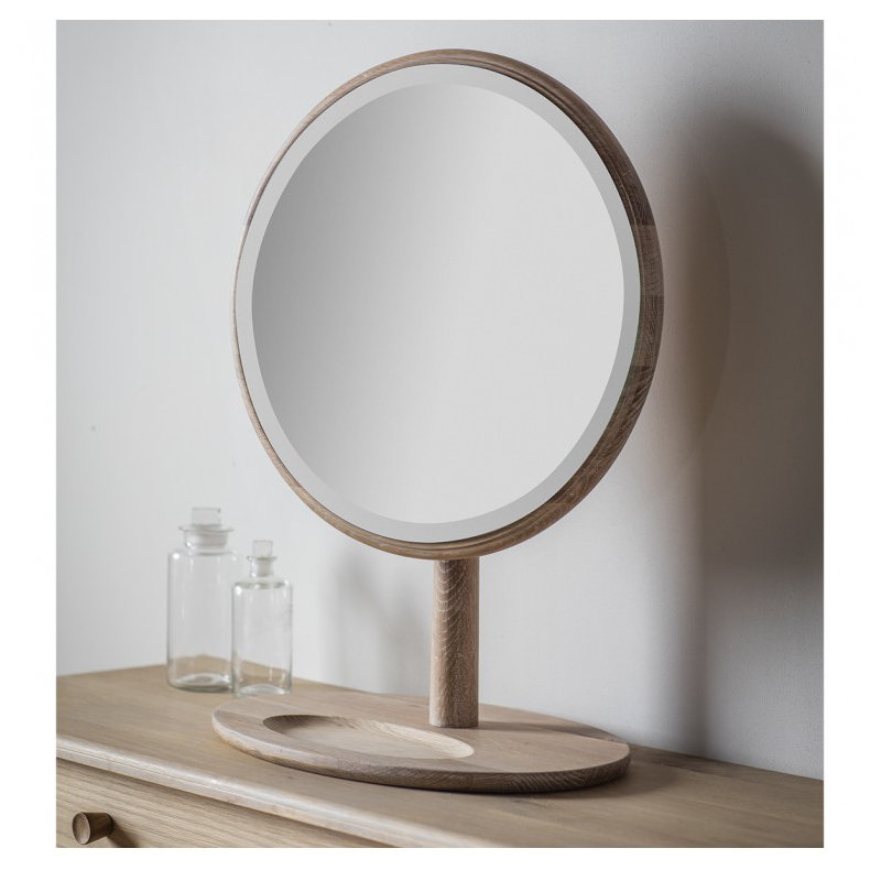 Gulfport Wood Floor Mirror