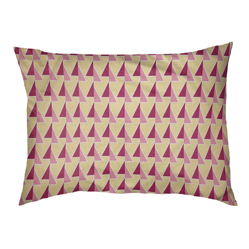 Coussin pour chien Chen, Rose/jaune, Petit (l 28 po x P 18 po x H 6 po)