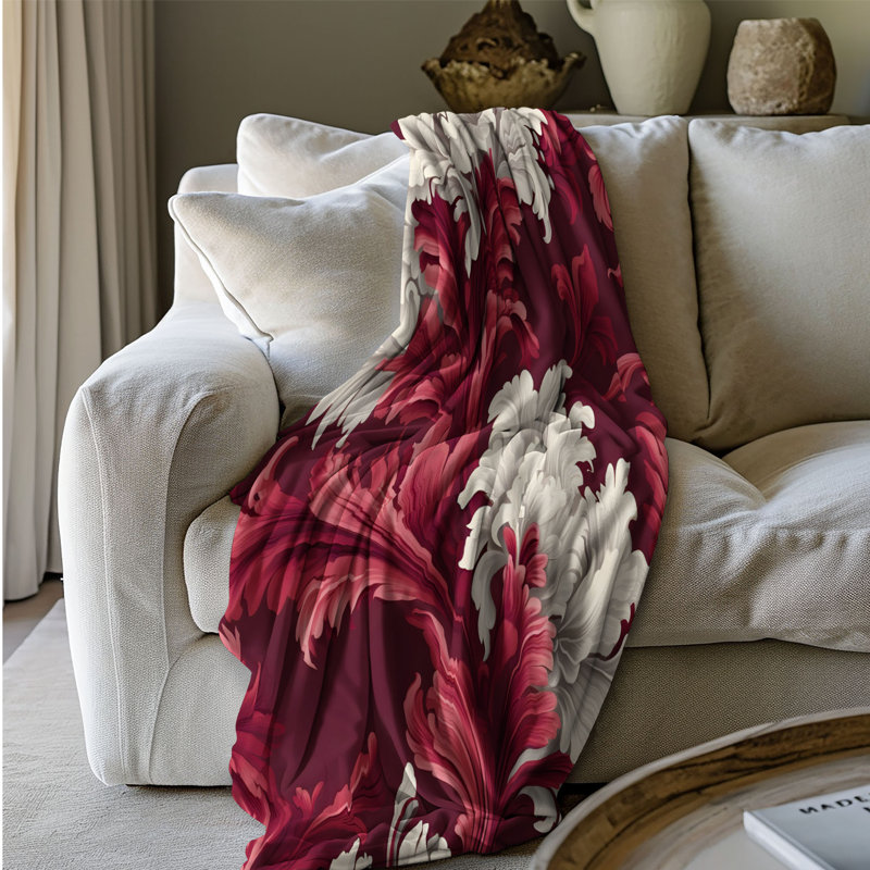 Damask Beauty - couverture 1 pièce, L 80 po x l 60 po