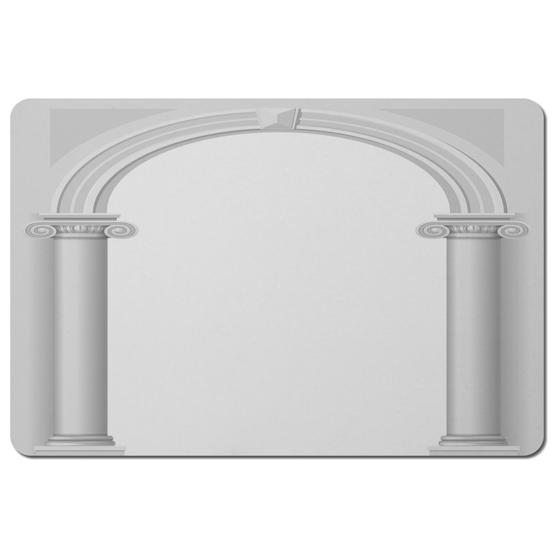 Fraga Polyester-Coated Hardboard No Pattern Rectangle Placemat