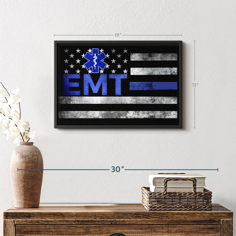 «EMT Flag», H 13 po x l 19 po