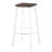 Industrial Bar Stool Set with Built-in Footrest