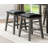 5pc Counter Height Set Multifunctional Counter Height Table with 4 Stools Fabric Upholstered Nailhead Trim Dining Room Furniture-1485392206