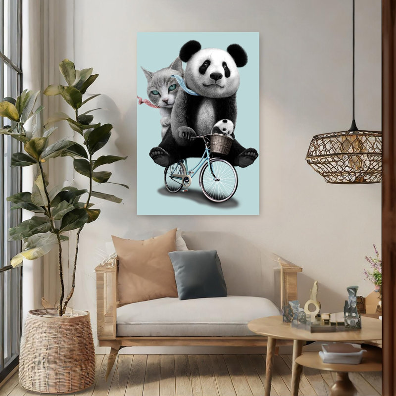 Reproduction d'art mural Panda, 48" H x 32" W