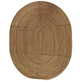 Hand Knotted Wool Area Rug in Straw